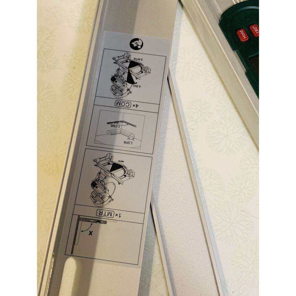 Parkside Digital Angle Finder With Level & Ruler Aluminum Model HG11598 - Picture 7 of 9